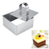 Metal mold with press die cube Inox
